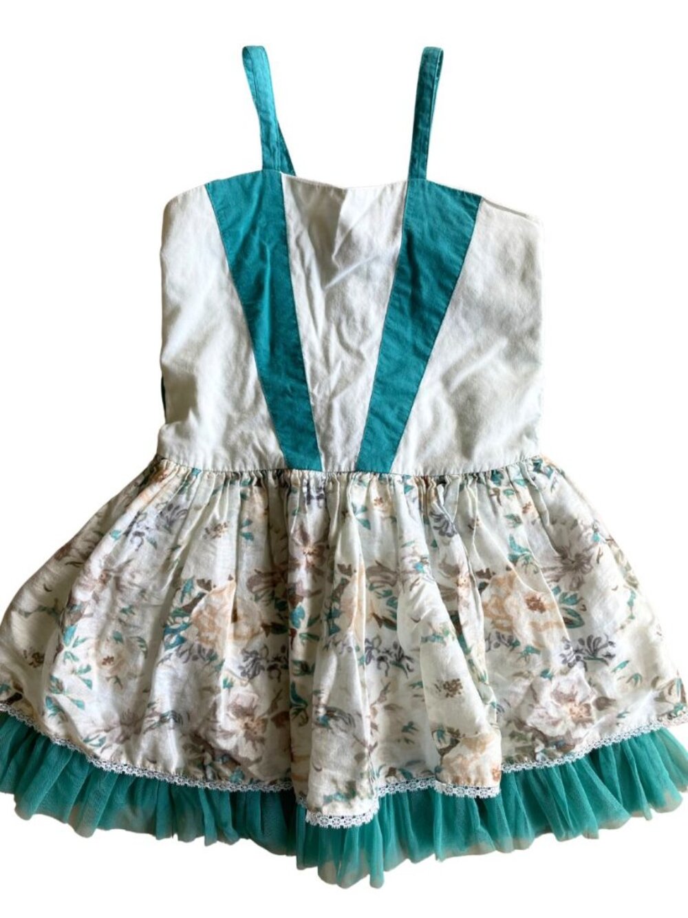 Well Dressed Wolf Girl's Cotton & Silk Whimsical Twirl Dress - Size 5